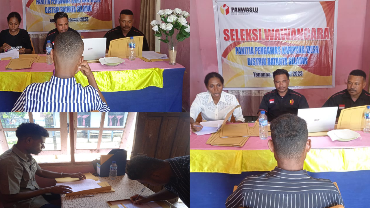 Panwaslu Distrik Batanta Selatan Wawancara Calon PPL