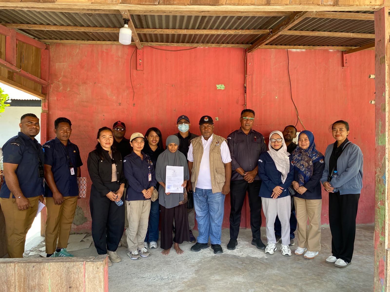 Pimpinan beserta staf Bawaslu Kabupaten Raja Ampat melaksanakan tugas pengawasan terhadap Coktas PDPB Triwulan III Tahun 2026, Selasa (15/09/2026).