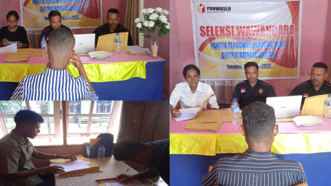 Panwaslu Distrik Batanta Selatan Wawancara Calon PPL