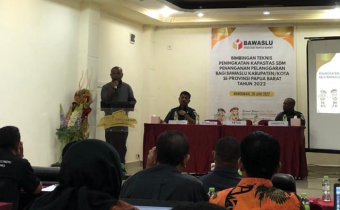 Bawaslu R4 Hadiri Peningkatan Kapasitas Tata Cara Penindakan dan Penanganan Pelanggaran Bawaslu Kabupaten/Kota Se- Papua Barat