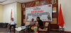 Foto Anggota Bawaslu Raja Ampat Bapak Markus Rumsowek  pada saat Sosialisasi  Perbawaslu dan Non Perbawaslu tentang Netralitas Pemerintahan Desa/Kampung